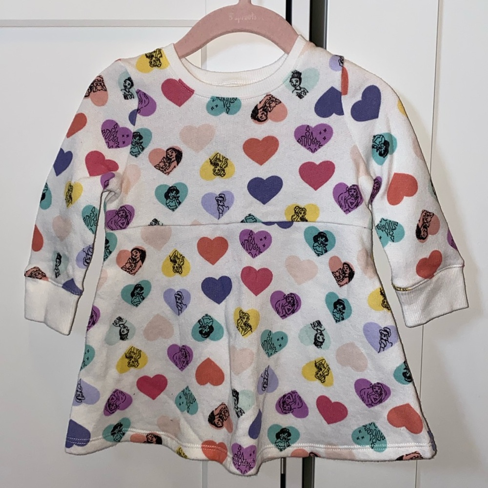 Disney & Jumping Beans Princess Sweatshirt Dress